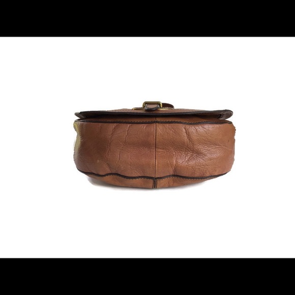 Fossil VRI Saddle Bag Crossbody Brown Leather - Picture 5 of 8